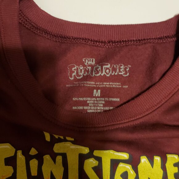The Flintstones Burgundy Lightweight Sweatshirt - Picture 5 of 5